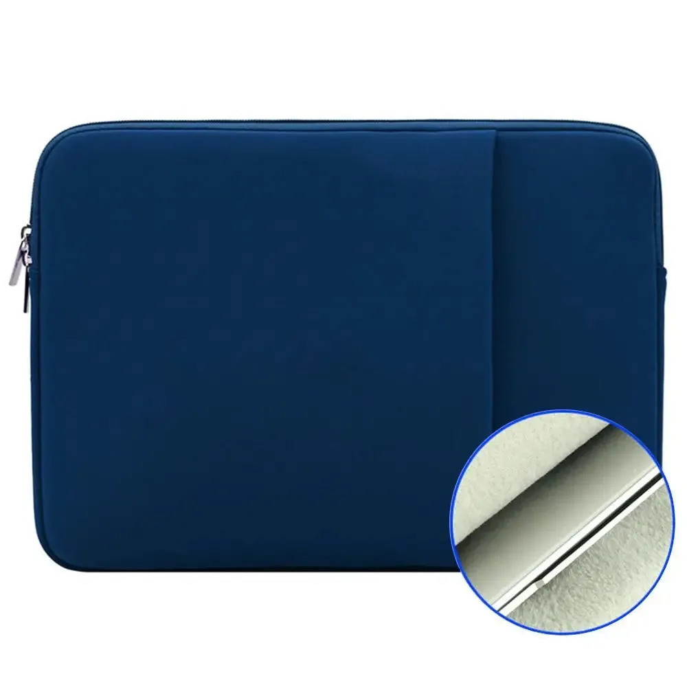 Laptop Bag Sleeve Case Soft Notebook Pouch In Multiple Colors and Sizes