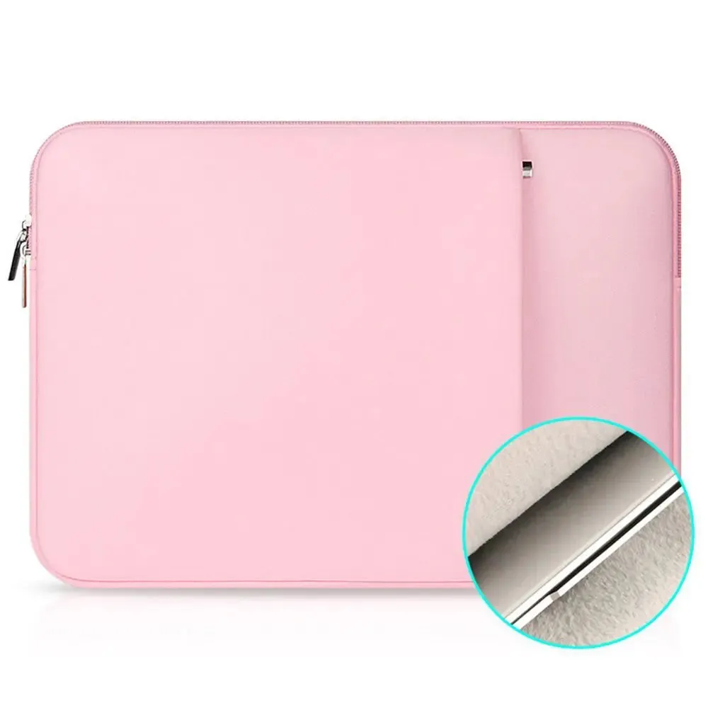 Laptop Bag Sleeve Case Soft Notebook Pouch In Multiple Colors and Sizes