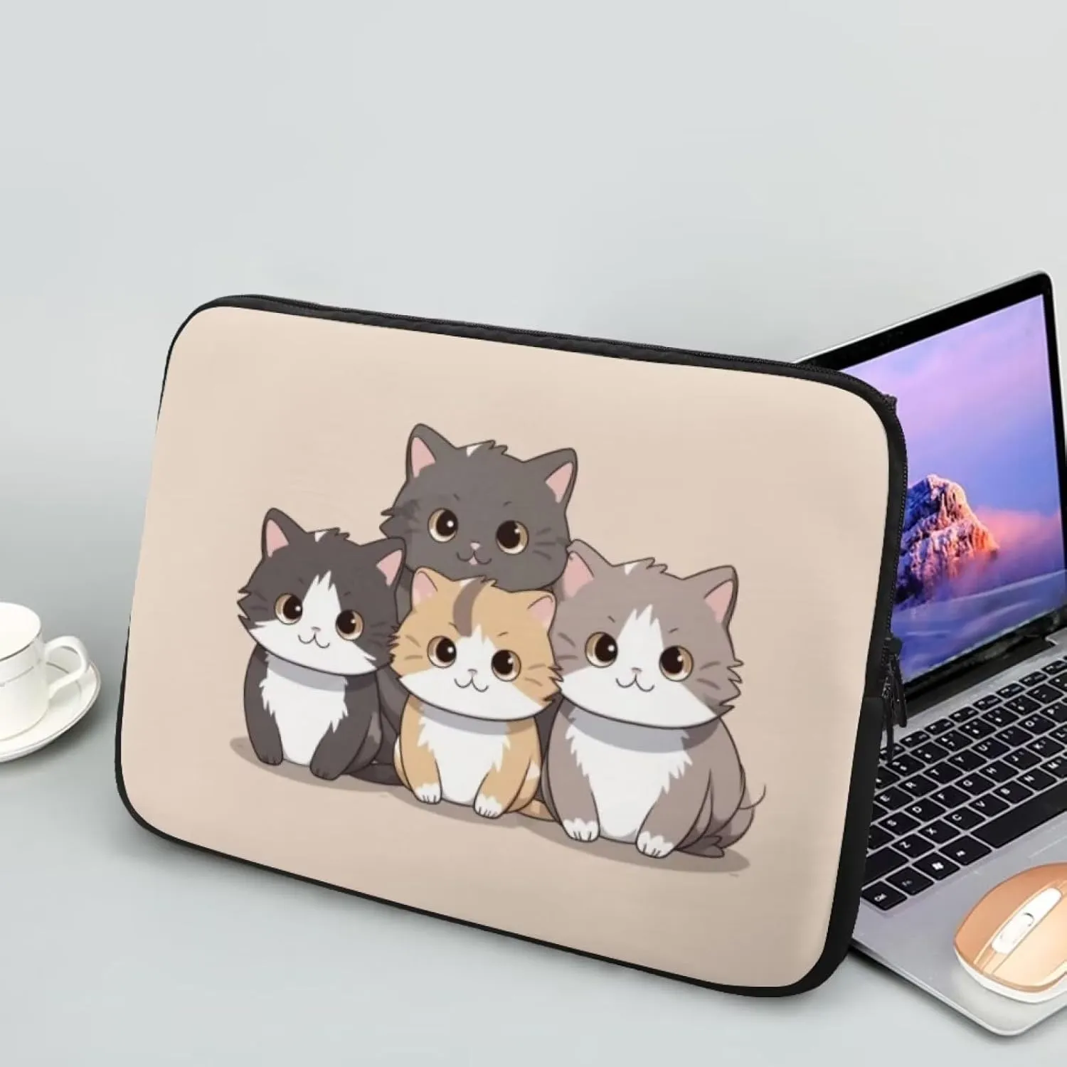 Laptop Bag Waterproof Computer Bag 15-17inch Large Capacity Clutch Teavel Protective Computer Carrying Cover