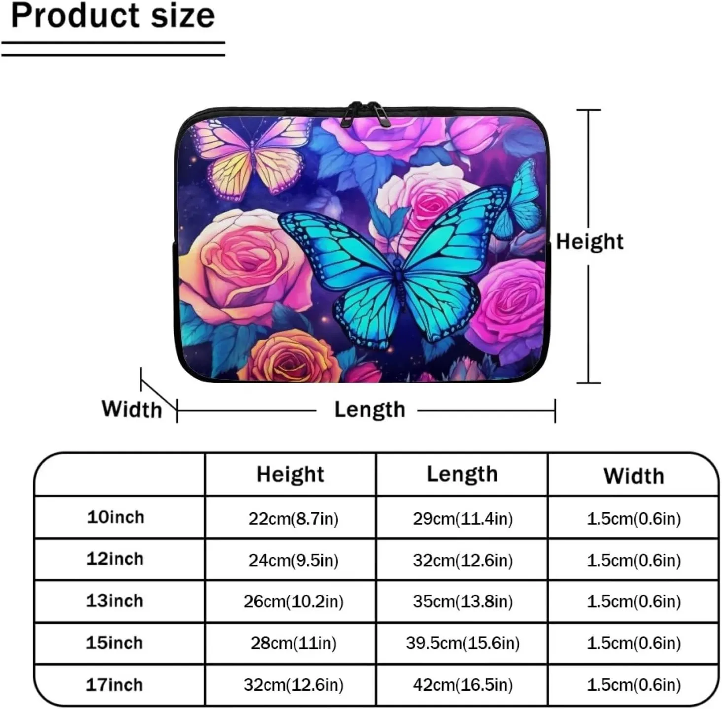 Laptop Bag Waterproof Computer Bag 15-17inch Large Capacity Clutch Teavel Protective Computer Carrying Cover
