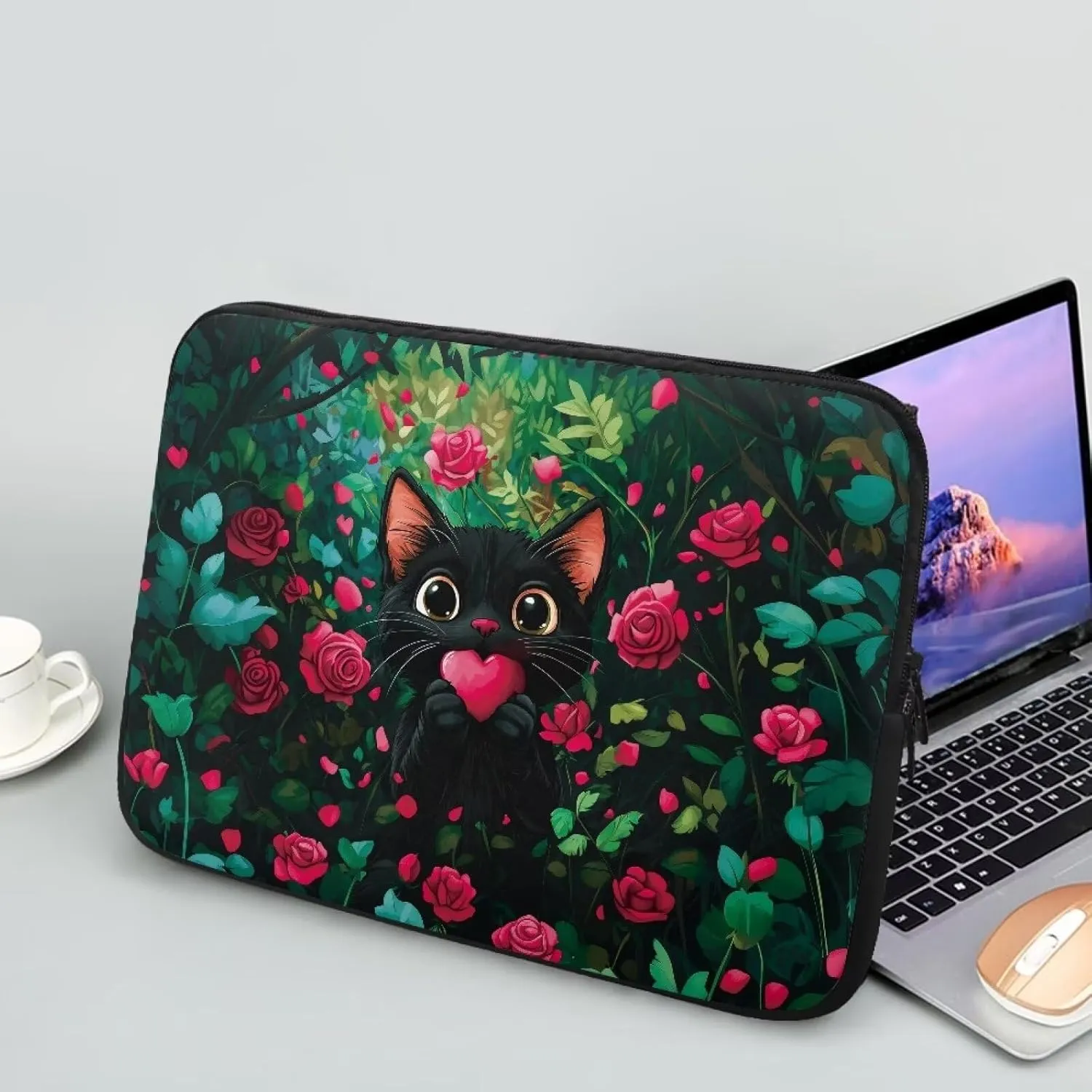 Laptop Bag Waterproof Computer Bag 15-17inch Large Capacity Clutch Teavel Protective Computer Carrying Cover