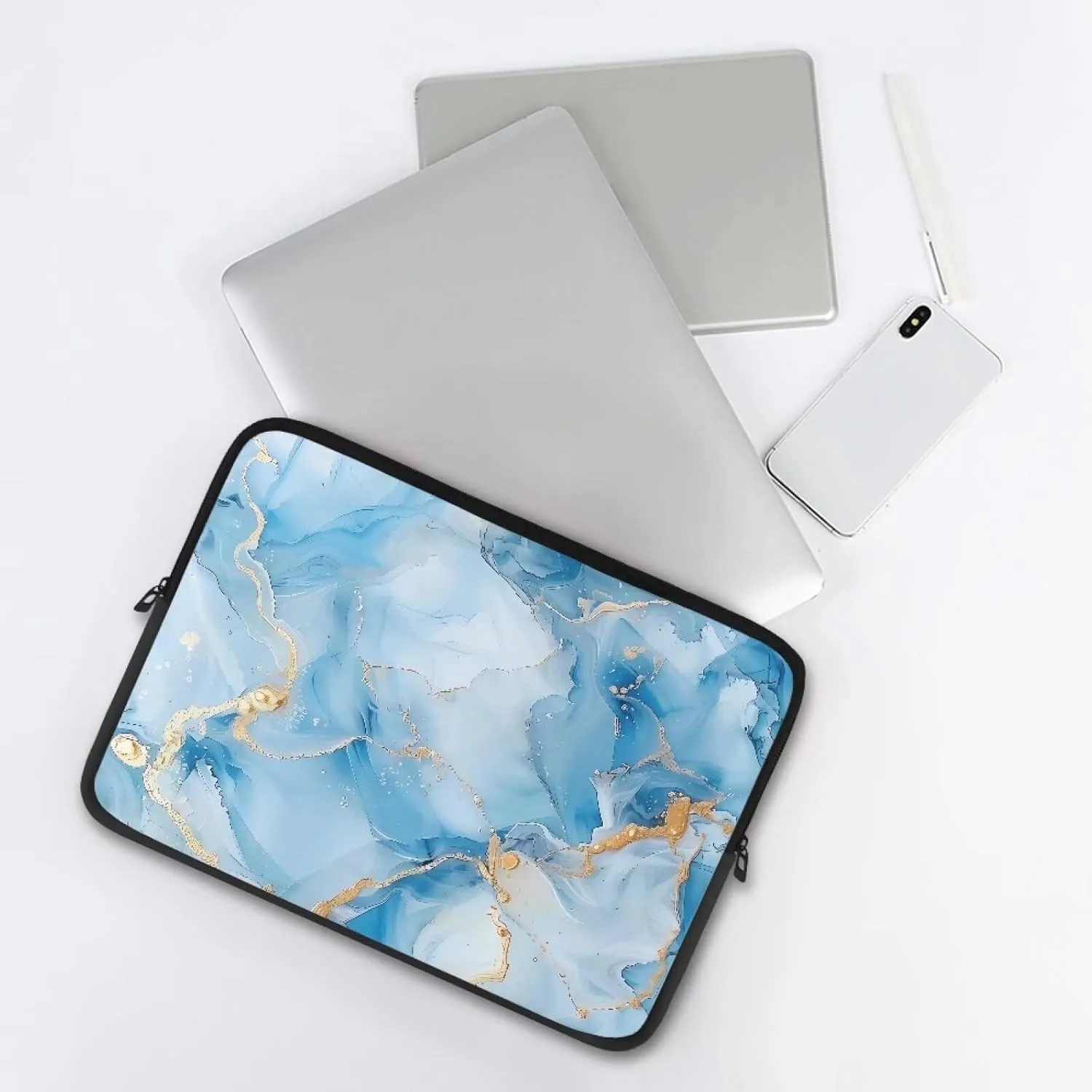 Laptop Bag Waterproof Computer Bag 15-17inch Large Capacity Clutch Teavel Protective Computer Carrying Cover