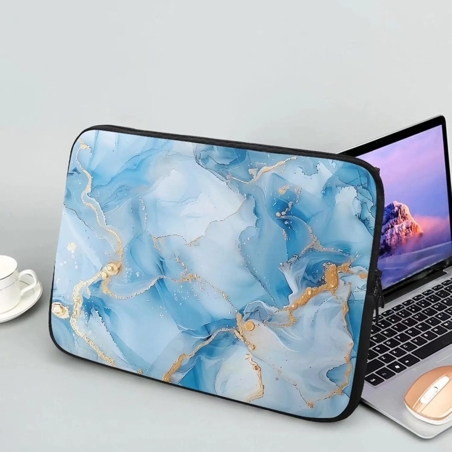 Laptop Bag Waterproof Computer Bag 15-17inch Large Capacity Clutch Teavel Protective Computer Carrying Cover