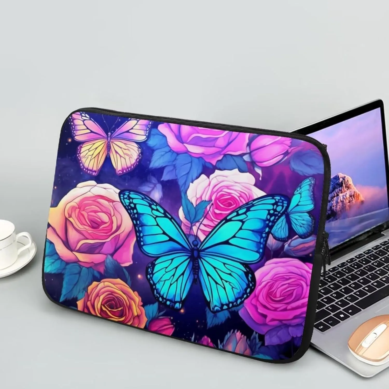 Laptop Bag Waterproof Computer Bag 15-17inch Large Capacity Clutch Teavel Protective Computer Carrying Cover