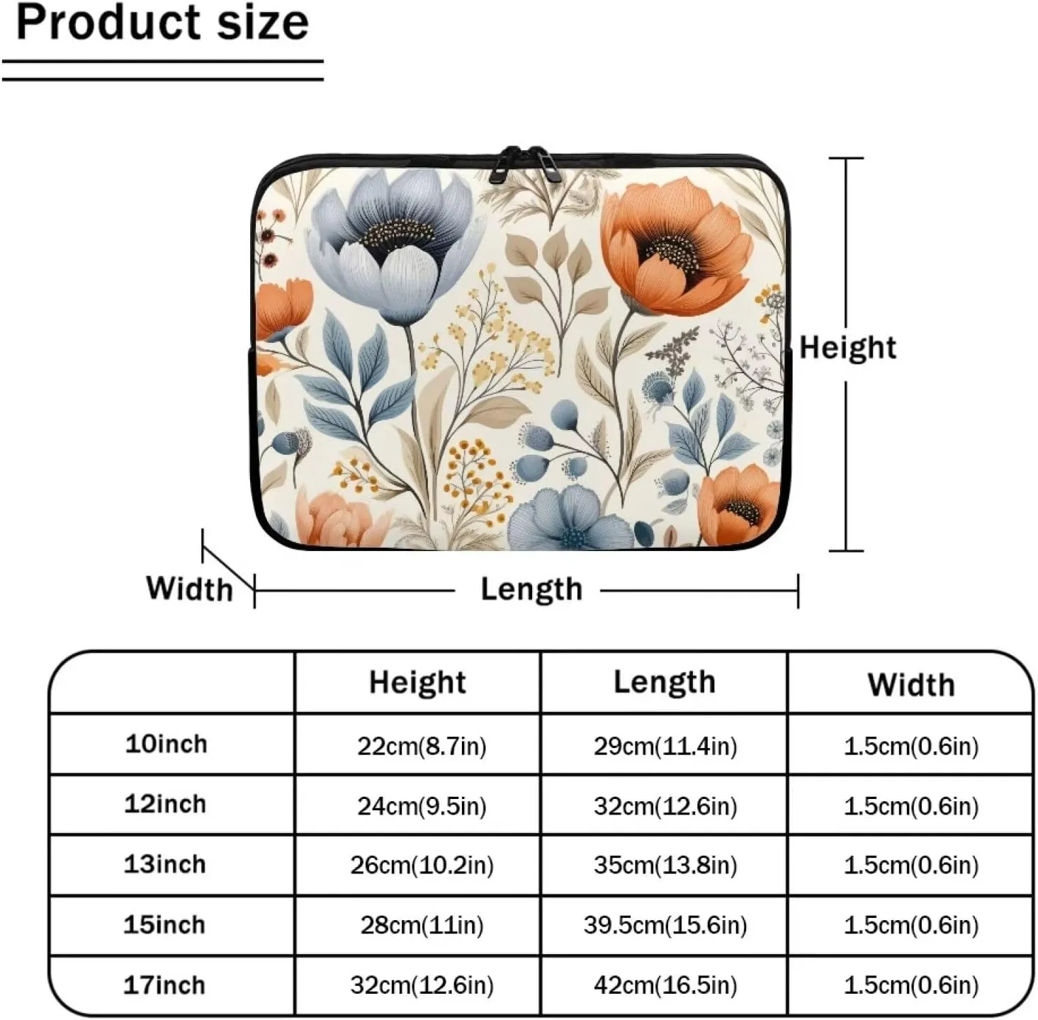 Laptop Bag Waterproof Computer Bag 15-17inch Large Capacity Clutch Teavel Protective Computer Carrying Cover