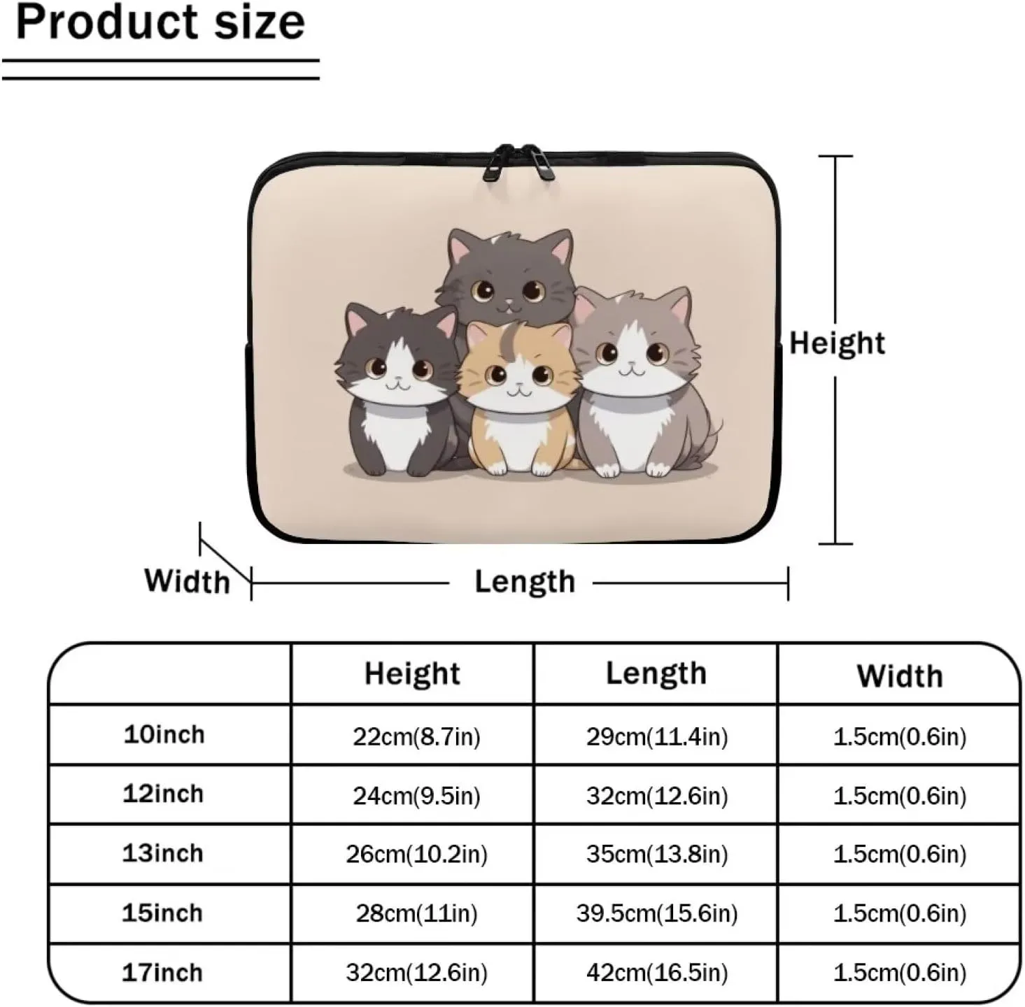 Laptop Bag Waterproof Computer Bag 15-17inch Large Capacity Clutch Teavel Protective Computer Carrying Cover