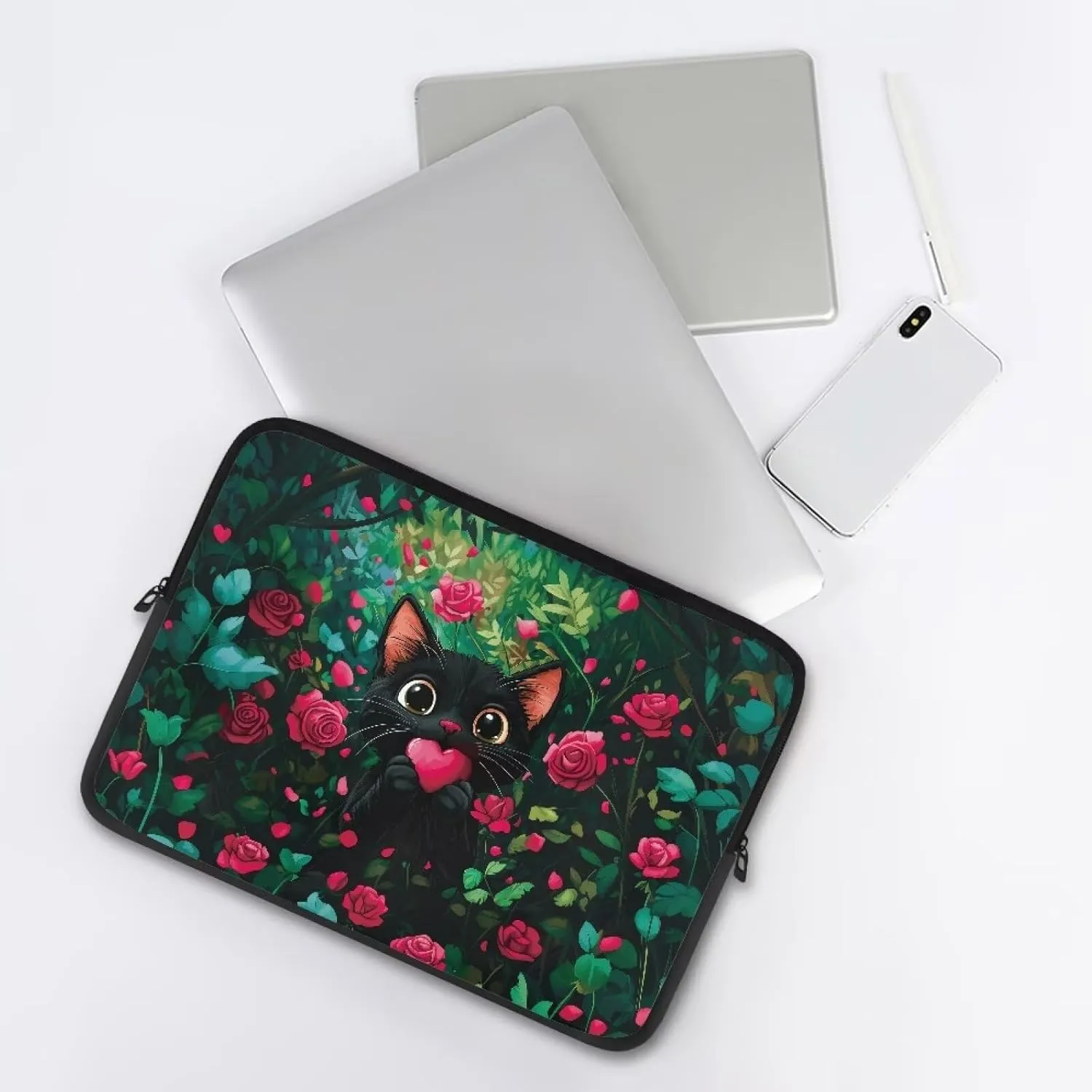 Laptop Bag Waterproof Computer Bag 15-17inch Large Capacity Clutch Teavel Protective Computer Carrying Cover