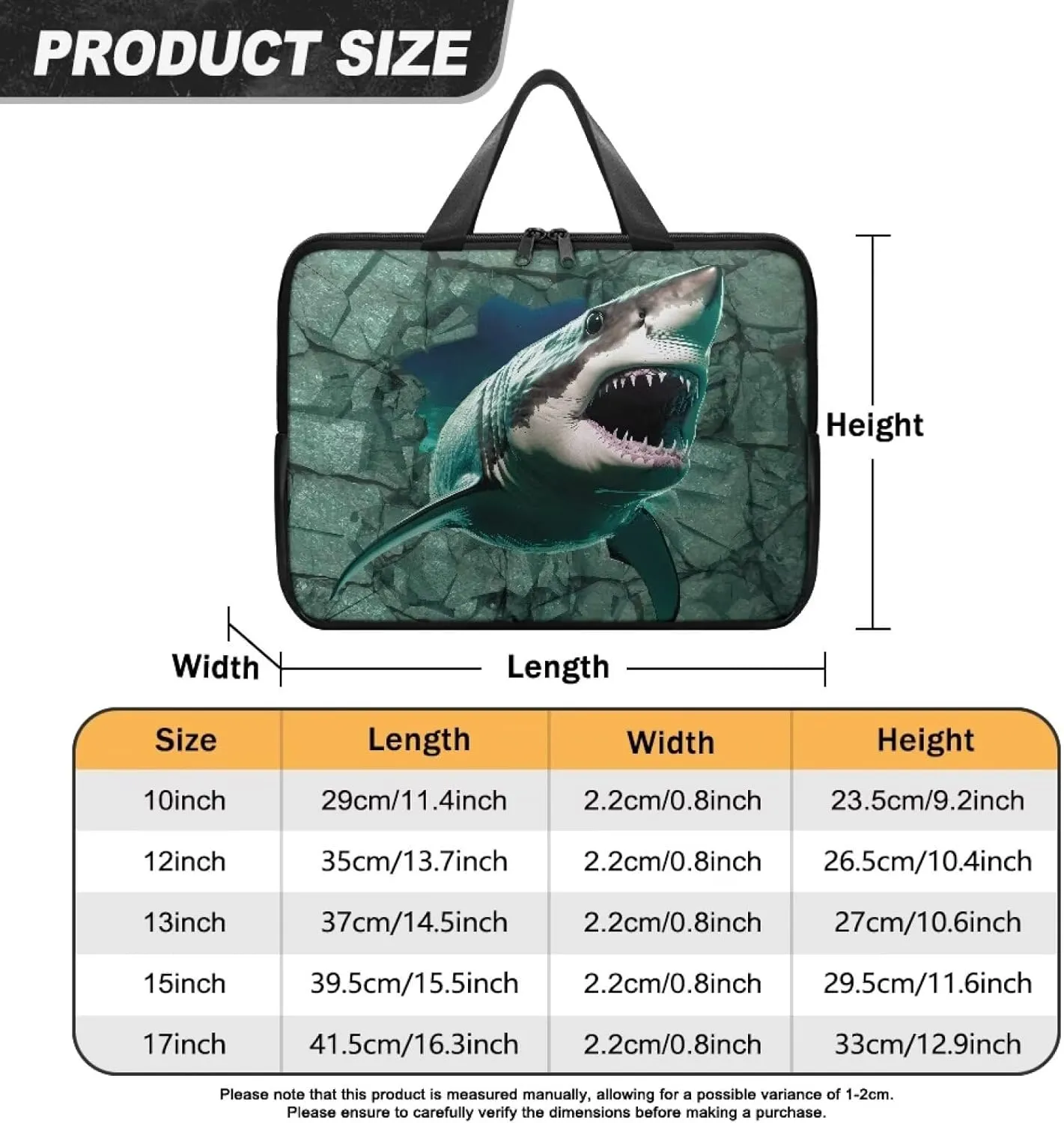 Laptop Carrying Case Large Capacity Travel Laptop Bag Waterproof Briefcase Portable Computer Protective Sleeves