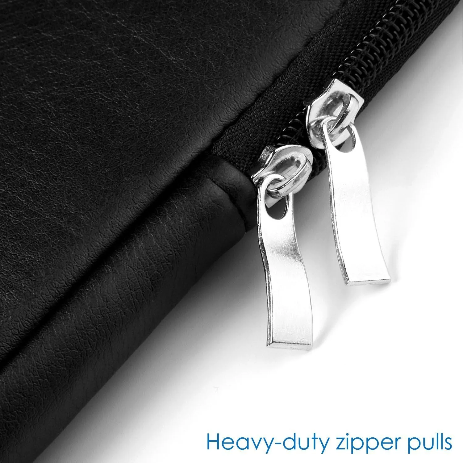 Laptop Case for New 15" MacBook Pro 15 Inch Sleeve Padded Carrying Bag 2020 2019 2016 Cover Compatible with 15.4 Apple Mac A1990 A1707 15.6" ASUS VivoBook 15 in Protective Pouch PU Leather Black