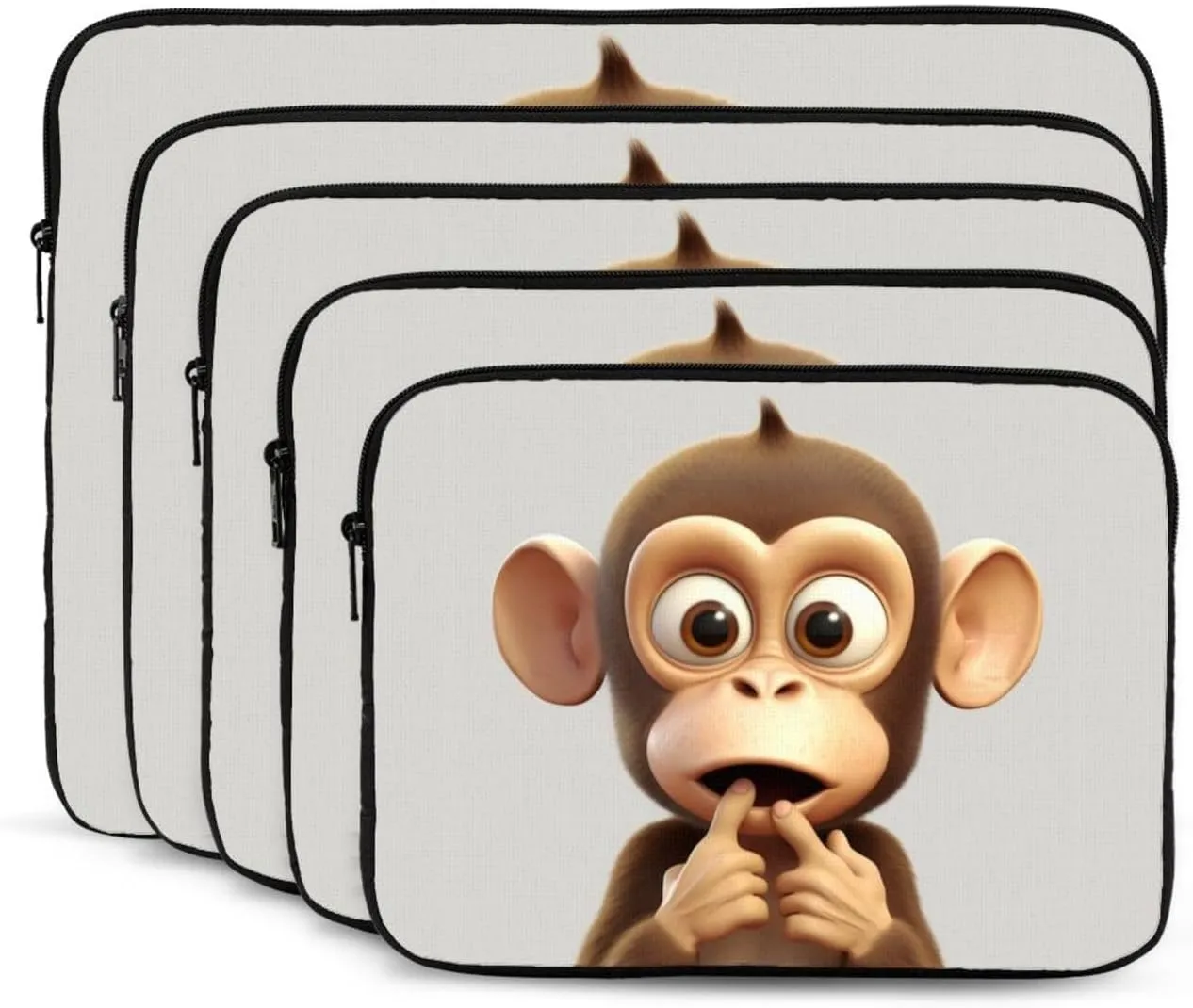 Laptop Case Sleeve 17 inch Laptop Bag Shockproof Computer Carrying Bag The Silent Monkey Notebook Case Cover