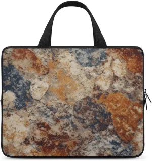 Laptop Case Sleeve Shockproof Computer Carrying Bag Abstract Granite Laptop Bag Tote Lightweight Notebook Case Cover Traveling Briefcase Handle Bags for Travel Business 15inch