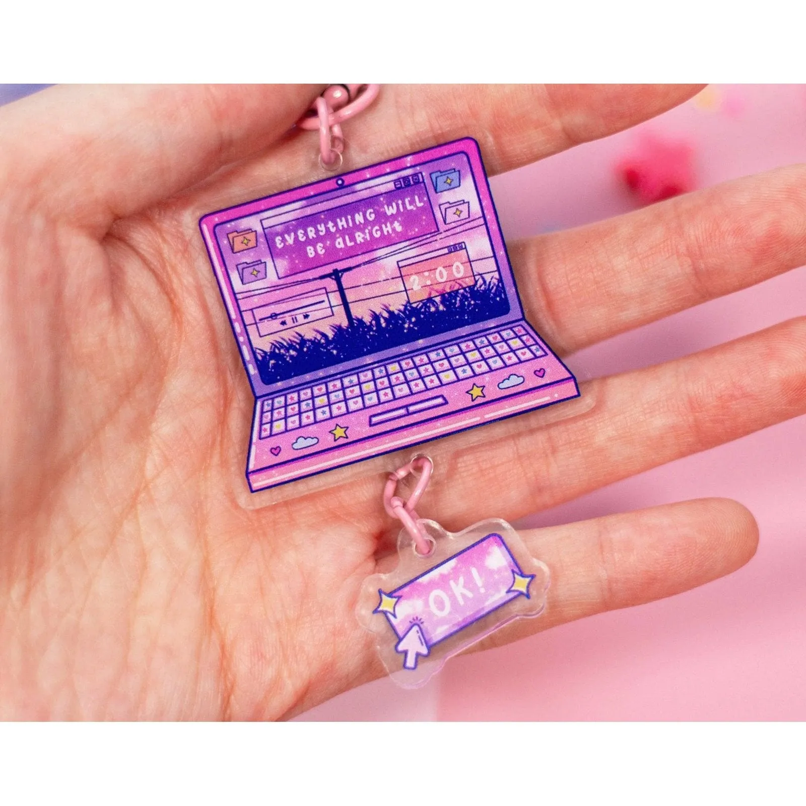 Laptop Linked Keychain