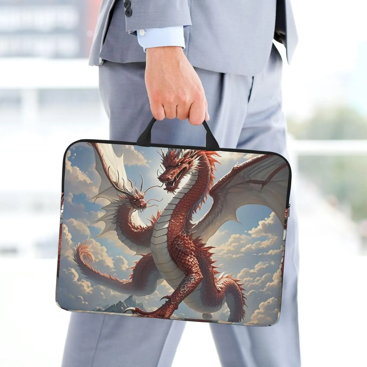 Laptop Shoulder Bag Messenger Bag Cute Beagle Dog Laptop Bag Computer Bag for Men Women