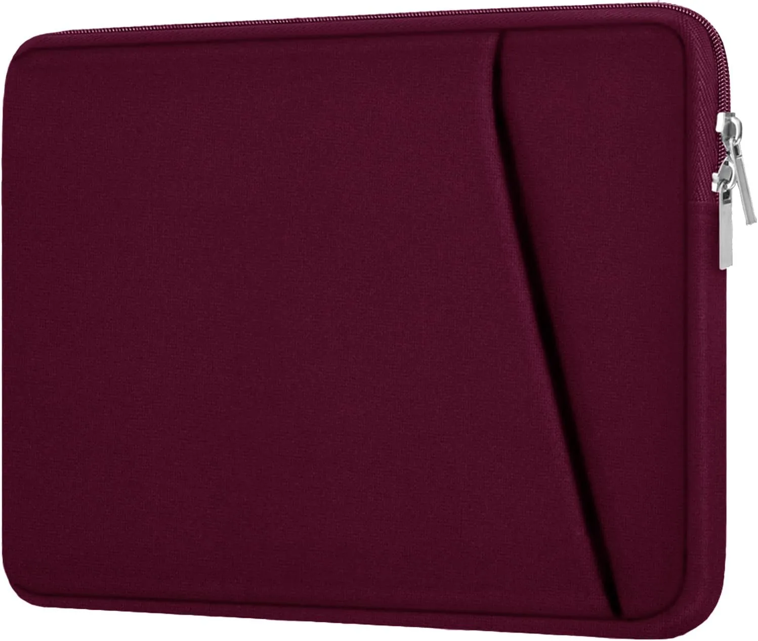 Laptop Sleeve Case 15.6 inch, Durable Briefcase Shockproof Protective Cover, Handbags Portable Laptop Bag for 15.6 inch HP Dell Asus Lenovo, Computer Case with Front Pocket, Wine Red