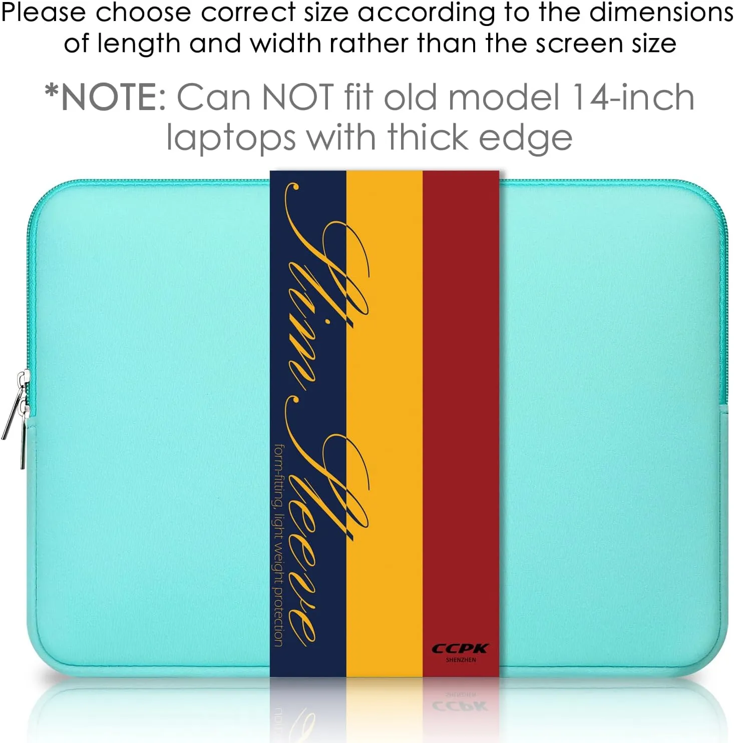 Laptop Sleeve Case for MacBook Pro 14 inch Mac Air 13 inch M4 M3 M2 M1 Compatible with Hp Lenovo Dell ASUS Computer Laptop Sleeve Bag Protective Carrying Case Cover 13-14 inch Accessories, Mint