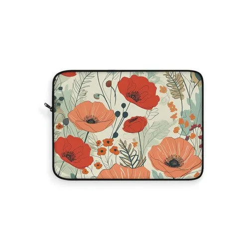 Laptop Sleeve: Colorful Poppies