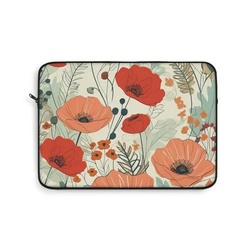 Laptop Sleeve: Colorful Poppies