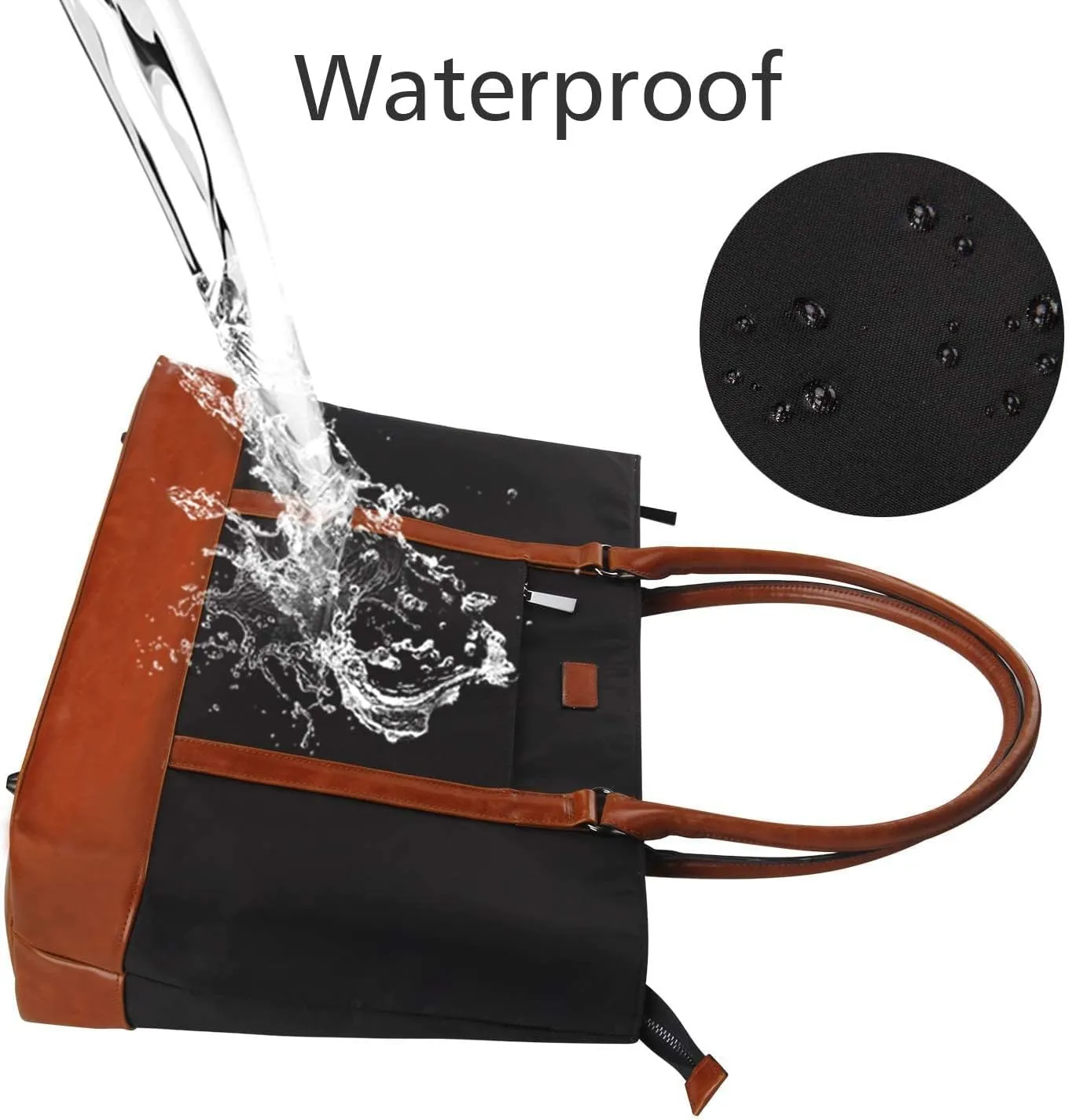 Laptop Tote Bag for Women 17.3 Inch Teacher Tote Bag Waterproof Work Bag with USB Large Handbag Satchel Shoulder Bag