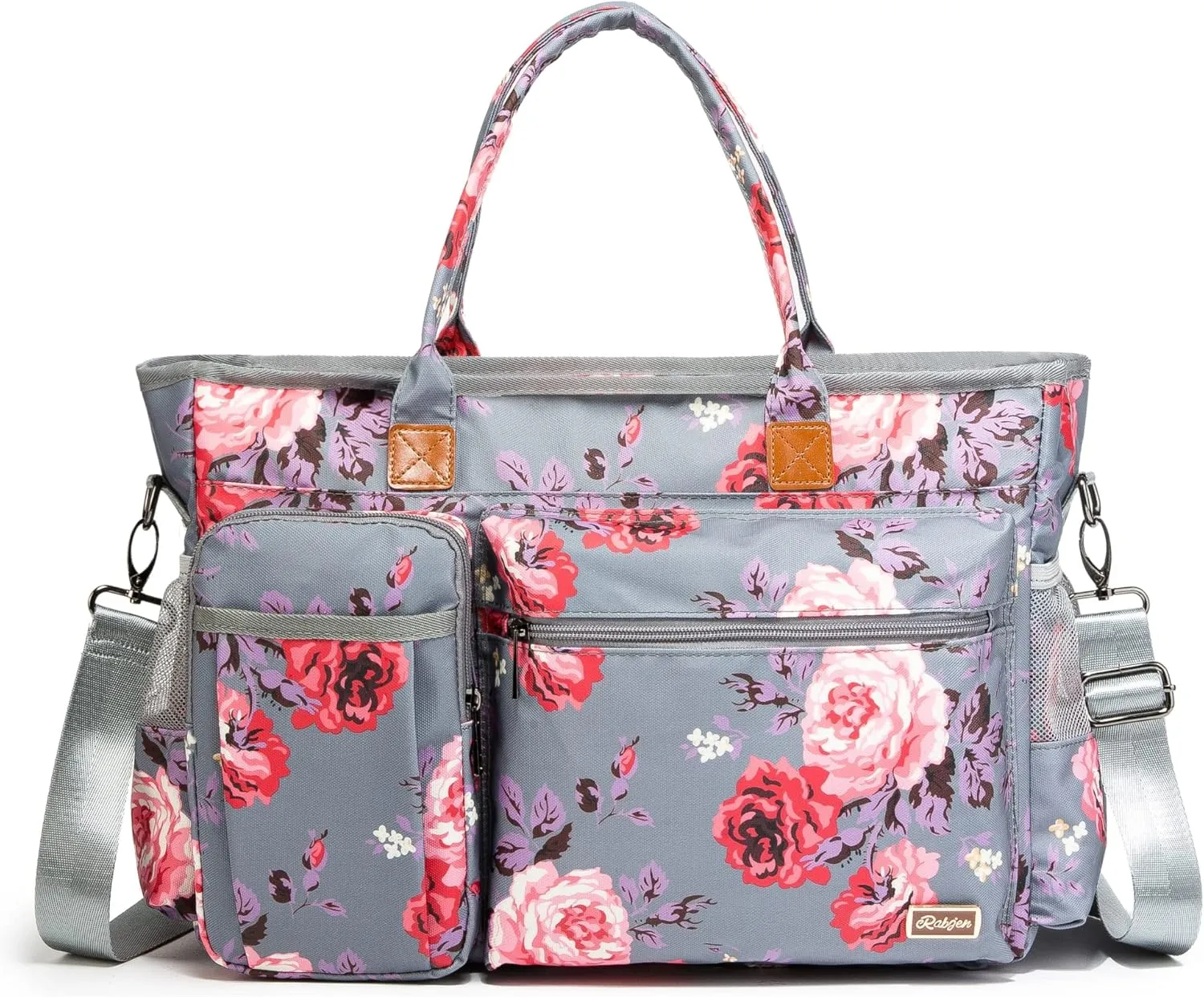 Laptop Tote Bag, Middle Size Computer Messenger Teacher Bag with 15.6'' Padded Laptop Sleeve