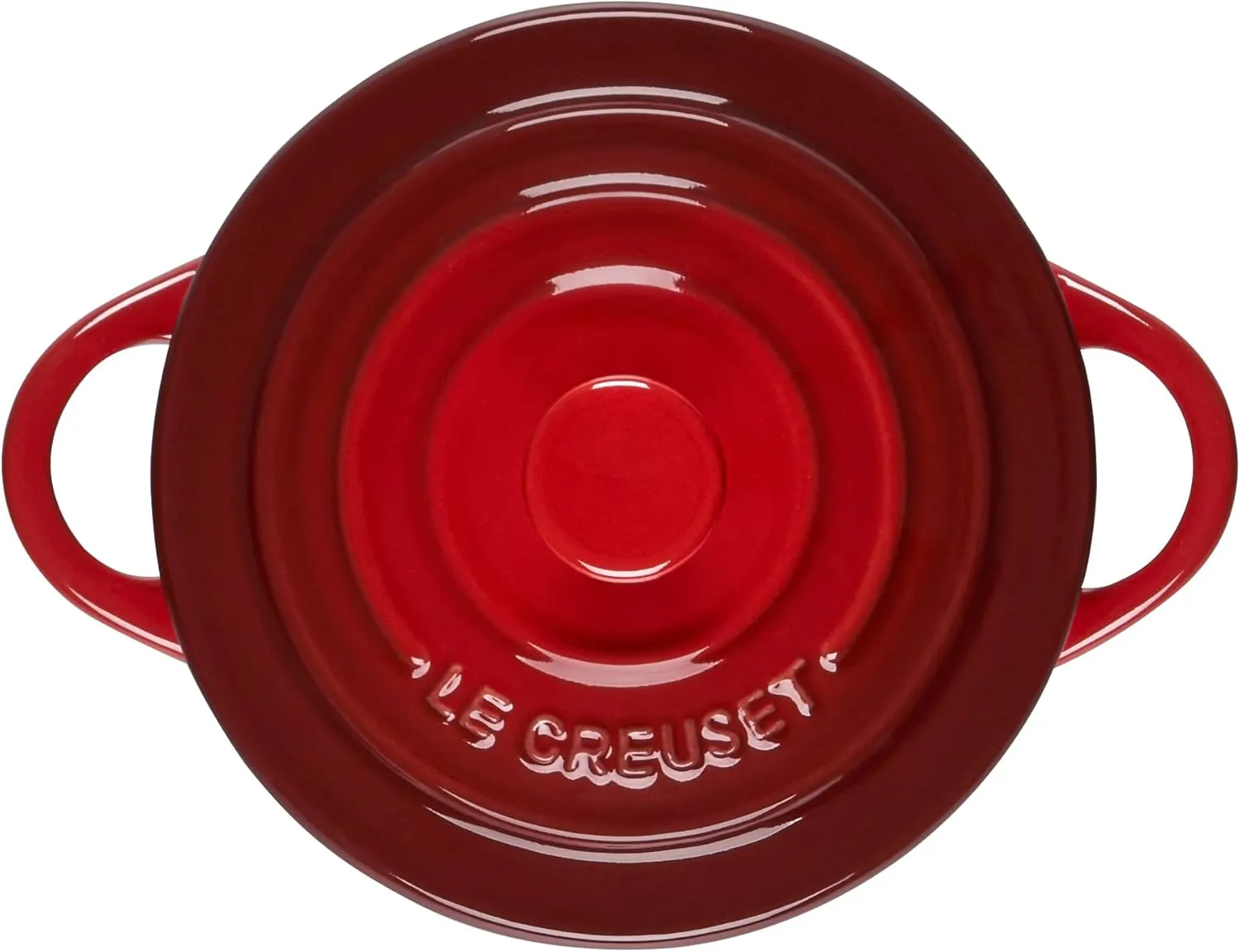 Le Creuset Stoneware Mini Round Cocotte, 8 oz., Cerise