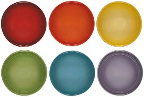 Le Creuset Stoneware Pinch Bowl Gift Set, Set of 6 Prep Bowls, Multi Color, 2 OZ