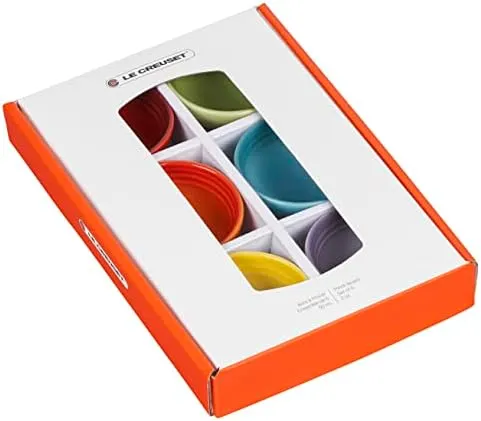 Le Creuset Stoneware Pinch Bowl Gift Set, Set of 6 Prep Bowls, Multi Color, 2 OZ