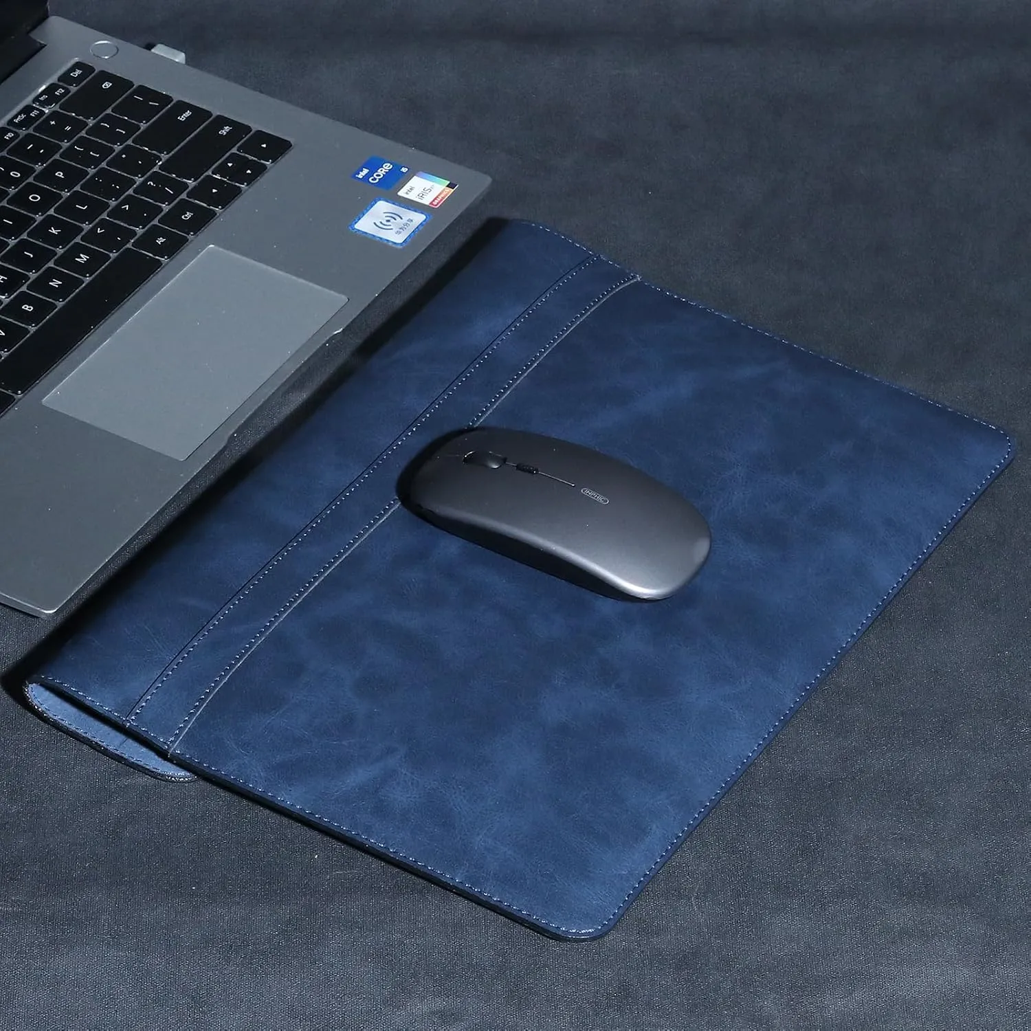 Leather Laptop Sleeve for MacBook Pro 16 Inch M3 M2 Laptop Case,Slim and Durable Waterproof Protective Bag for 15-16 Inch Notebook Computer Cover,Blue