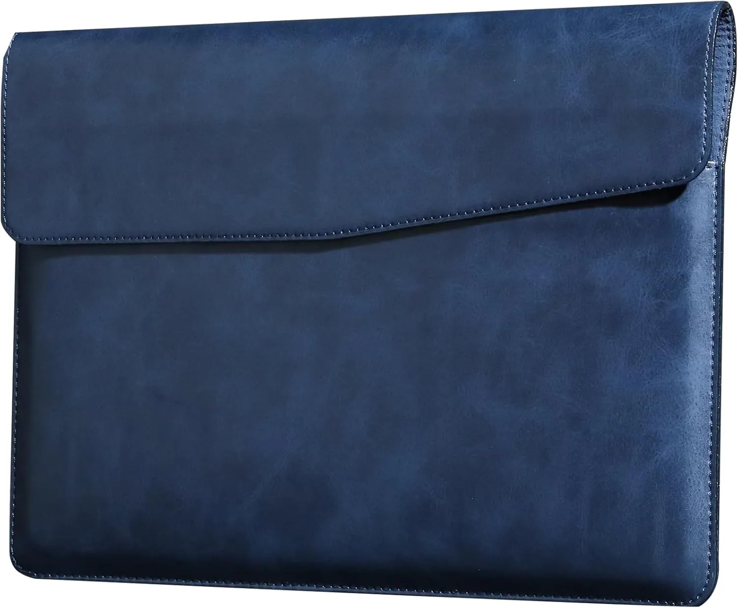 Leather Laptop Sleeve for MacBook Pro 16 Inch M3 M2 Laptop Case,Slim and Durable Waterproof Protective Bag for 15-16 Inch Notebook Computer Cover,Blue