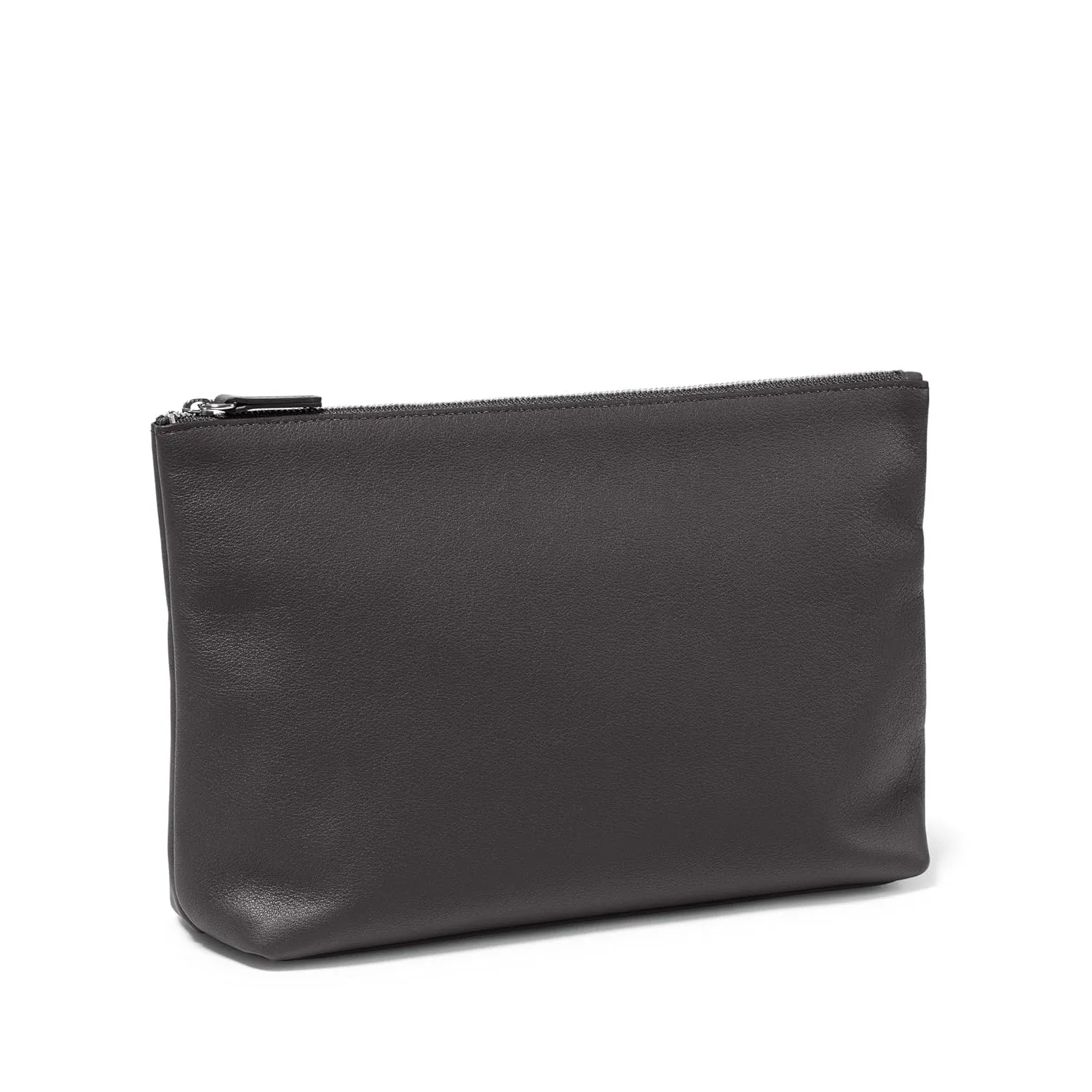 Leatherology Black Onyx Leatherology Large Accessories Pouch - Ideal travel size, Interior zipped pocket, Self-standing design
