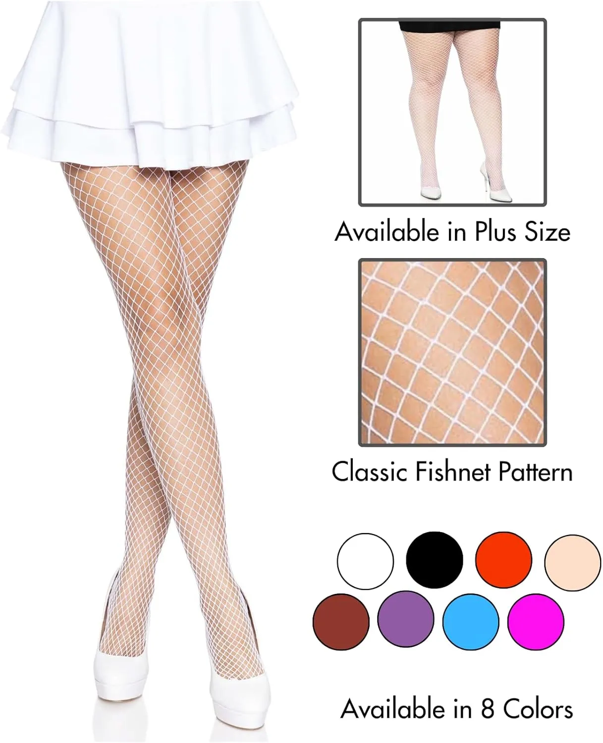 Leg Avenue womens Spandex Industrial Fishnet Tights