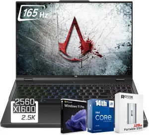 Lenovo Legion 5i Gaming Laptop, 14th Gen Intel 24-Core i9-14900HX, 16" WQXGA(2560x1600) 165Hz, 64GB DDR5 RAM, 1TB SSD, GeForce RTX 4060(TGP 140W), RGB Backlit KB, W/ 128GB PSD, Windows 11 PRO