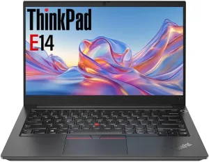 Lenovo ThinkPad E14 Gen 2 14" FHD (1920x1080) Laptop, 11th Gen Quad-Core i5-1135G7, 16GB DDR4 RAM, 512GB SSD, HDMI, Backlit Keyboard, Fingerprint Reader, Windows 10 Pro (Renewed)