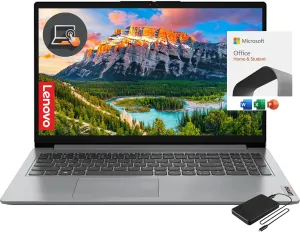 Lenovo Touchscreen IdeaPad with Lifetime Microsoft Office, 40GB RAM, 1TB Storage(512GB SSD and 512GB External), Intel 6-Core i3, SD Card Reader, HDMI, Webcam, Windows 11 Home, Mouse