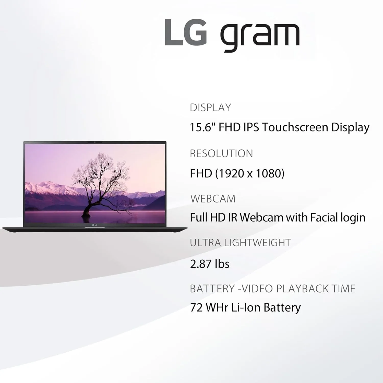LG gram 15 Business Laptop, 15.6" FHD IPS Touchscreen, 16-Core Intel Ultra 7 155H, 16 GB RAM, 2 TB SSD, Intel Arc Graphics, Backlit KB, Wi-Fi 6E, Win11 Pro & Office Pro Lifetime License,Patented Mouse