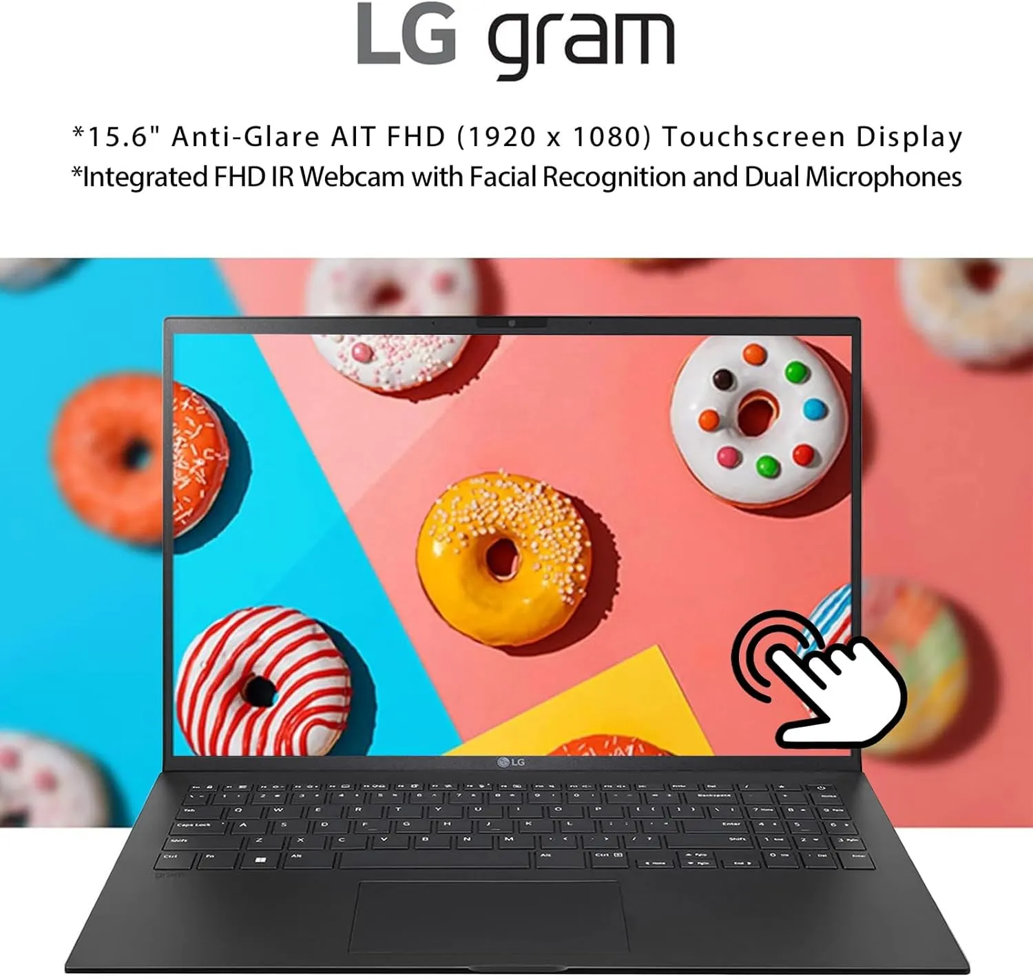 LG gram 15 Business Laptop, 15.6" FHD IPS Touchscreen, 16-Core Intel Ultra 7 155H, 16 GB RAM, 2 TB SSD, Intel Arc Graphics, Backlit KB, Wi-Fi 6E, Win11 Pro & Office Pro Lifetime License,Patented Mouse