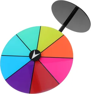 LIFKOME Spinning Wheel for Prizes Desktop Acrylic Raffle Game Turntable with Dry Erase Surface for Parties Events Weddings and Graduations Quick Setup Engaging Prize Options