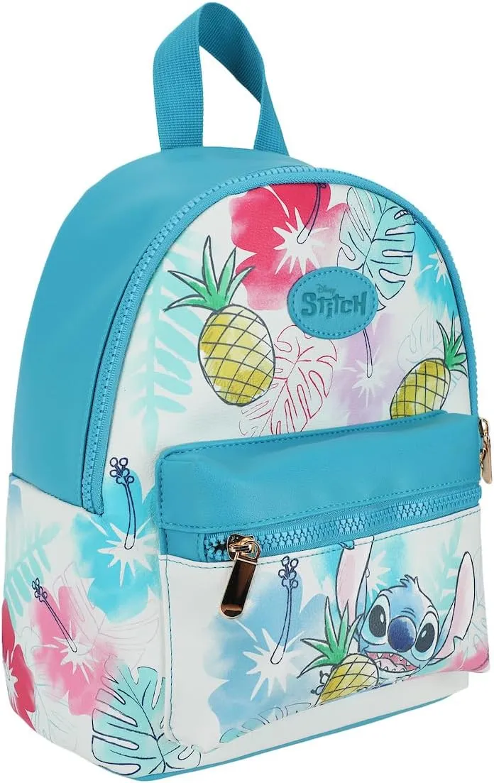 Lilo & Stitch Stitch With Pineapple Faux Leather 11.5" Mini Backpack