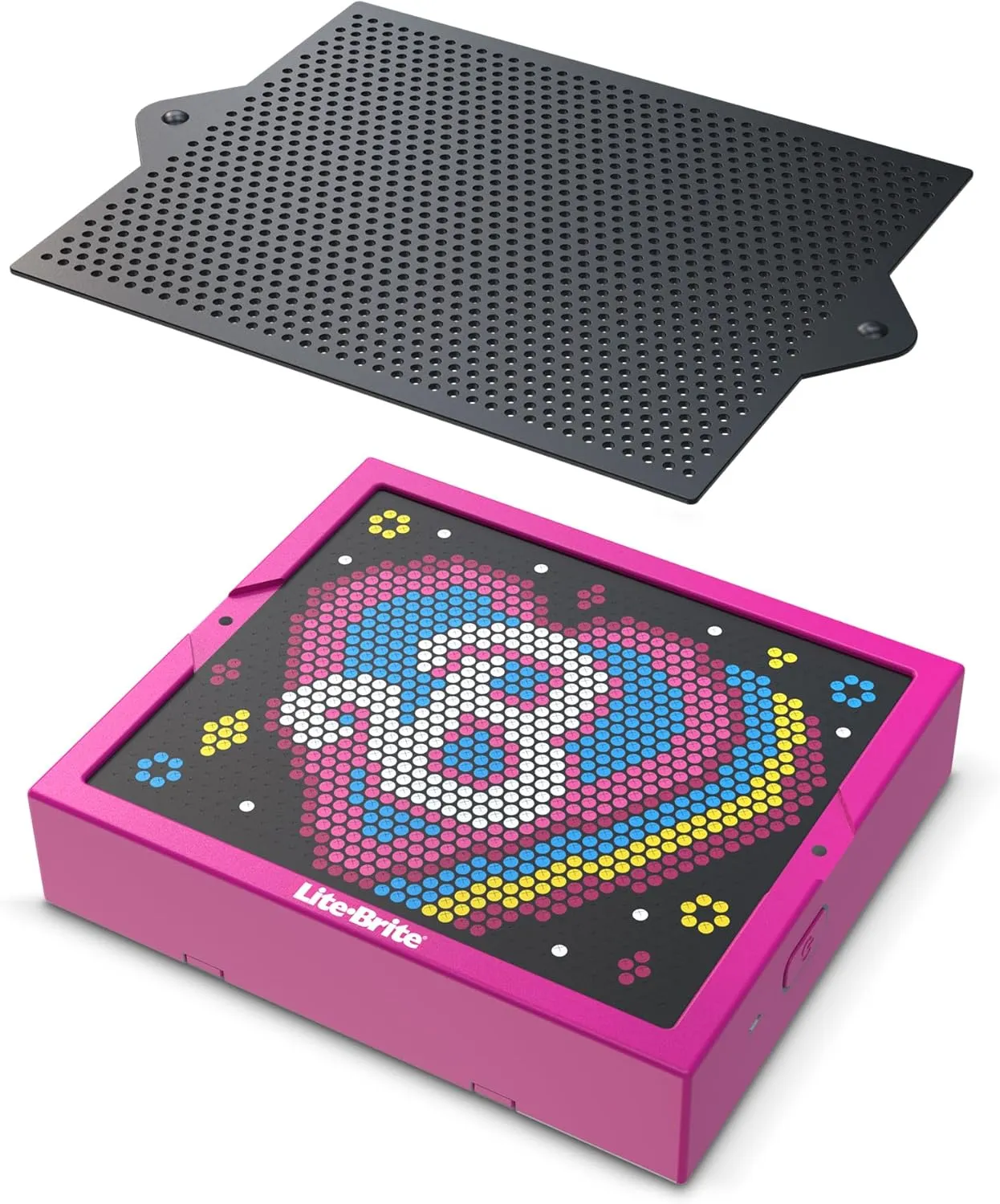 Lite Brite Super Bright HD, Barbie Edition - Creative Retro Light-Up Screen – Educational Play for Children, Enhances Creativity, Gift for Girls and Boys Ages 6 