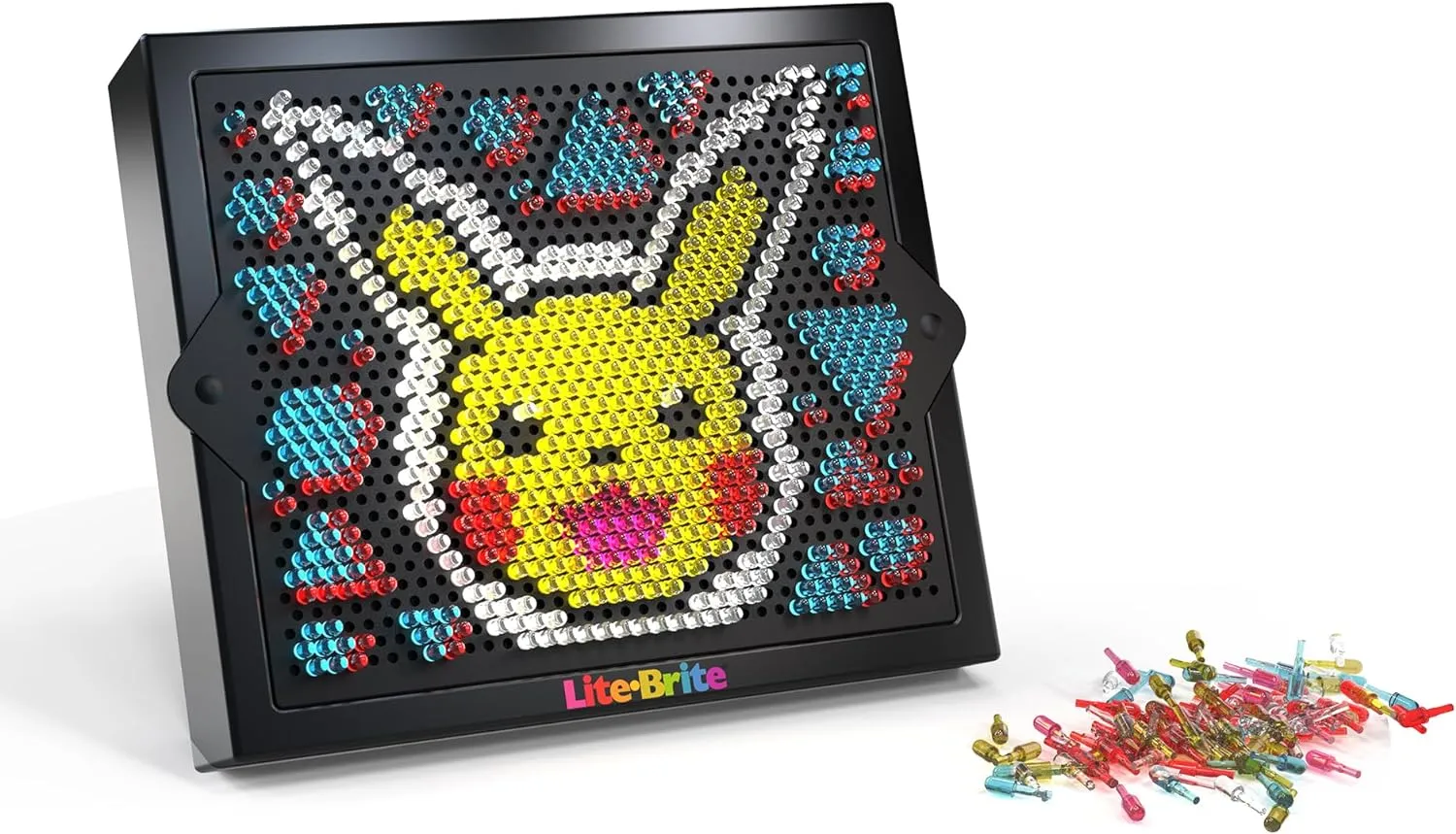 Lite Brite Super Bright HD, Pokemon Edition - Creative Retro Light-Up Screen – Educational Play for Children, Enhances Creativity, Gift for Boys and Girls Ages 6 