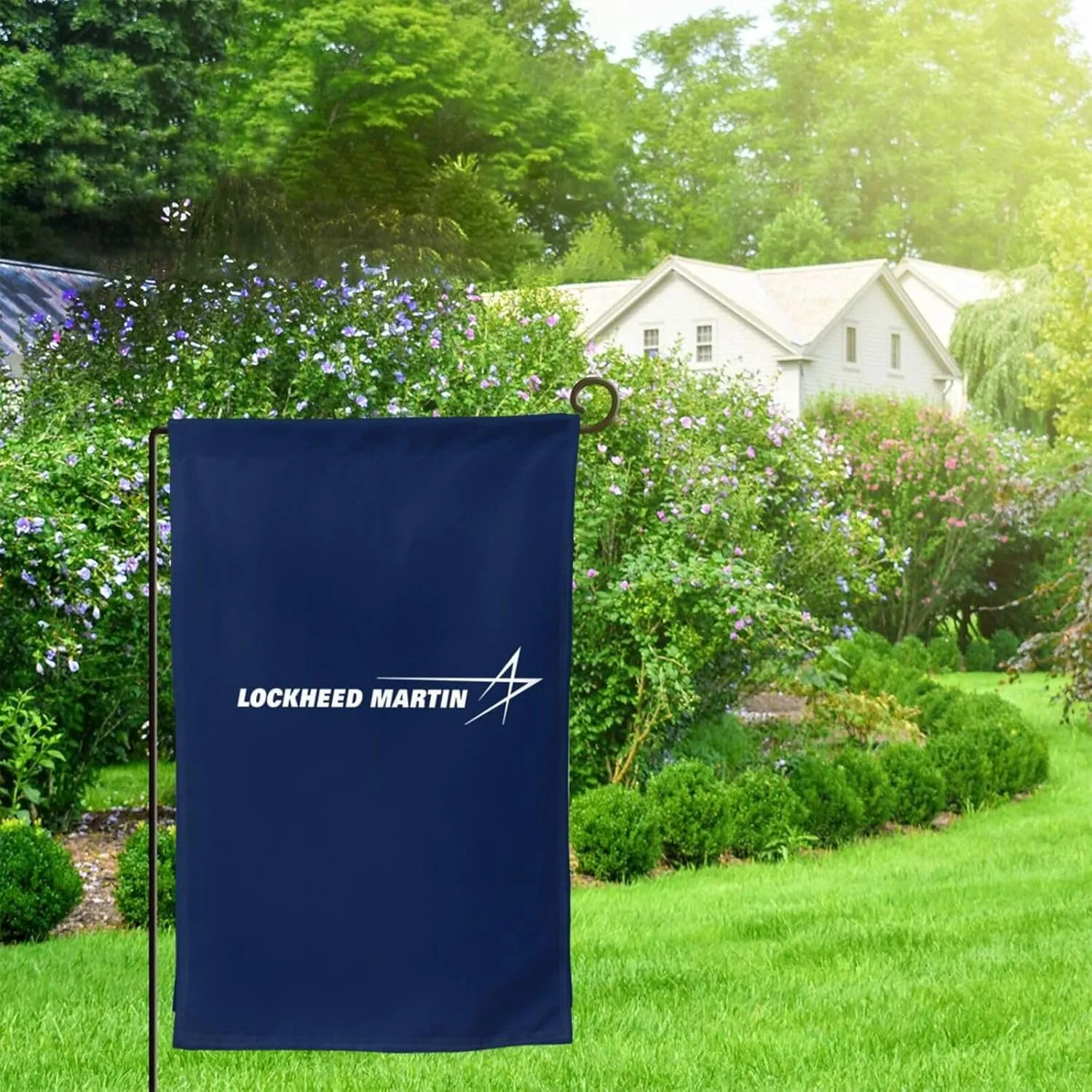 Lockheed Martin Garden Flag - Double Sided Banners For Outdoor Indoor Home Garden Yard Decorations