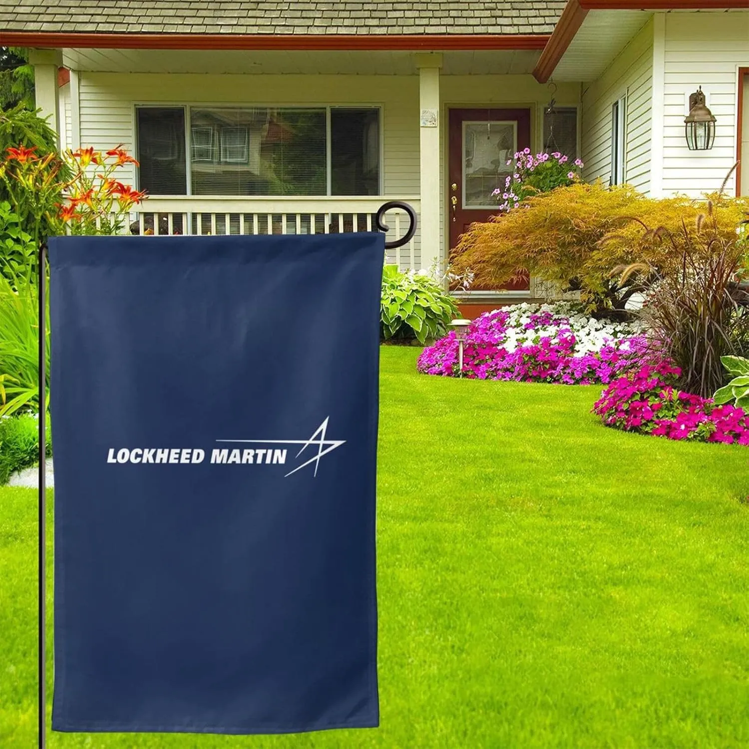 Lockheed Martin Garden Flag - Double Sided Banners For Outdoor Indoor Home Garden Yard Decorations