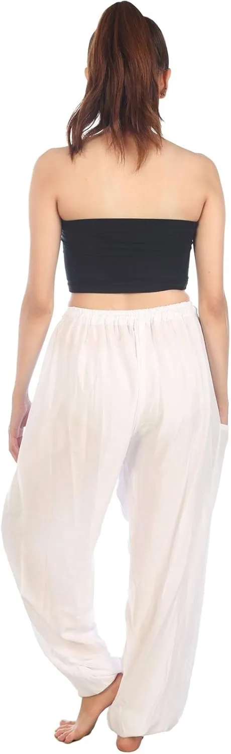 LOFBAZ Harem Pants for Women S-4XL Plus Yoga Boho Hippie Beach Travel Lounge PJs