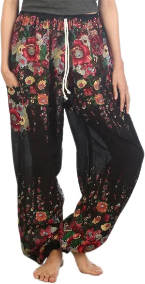 LOFBAZ Harem Pants for Women S-4XL Plus Yoga Boho Hippie Beach Travel Lounge PJs