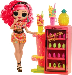 LOL Surprise OMG Sweet Nails – Pinky Pops Fruit Shop with 15 Surprises, Including Real Nail Polish, Press On Nails, Sticker Sheets, Glitter, 1 Fashion Doll, and More! – Great Gift for Kids Ages 4 