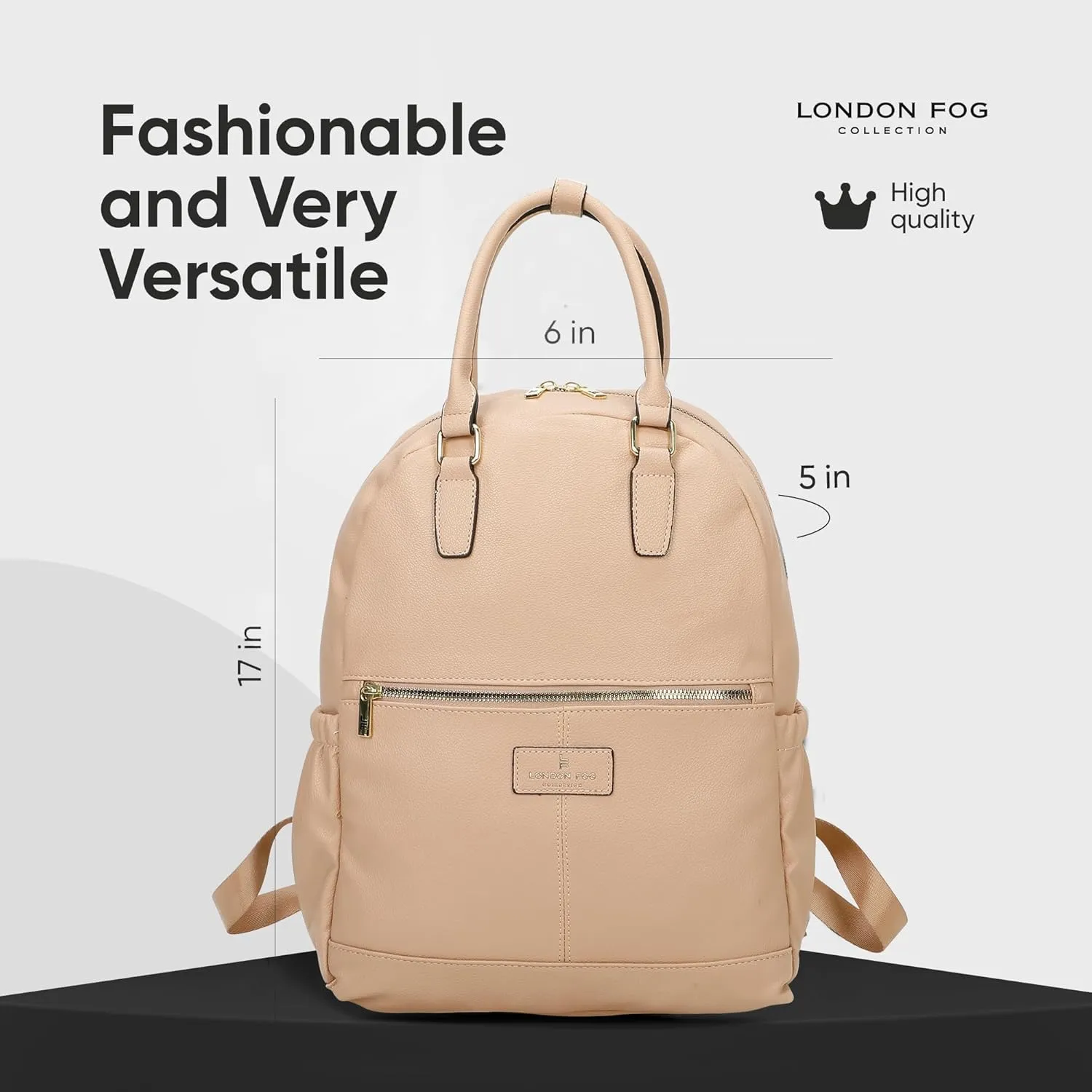 LONDON FOG - Backpack | Travel Backpack for Women | Purse | Laptop Backpack | Crossbody Bag and Wallet Set | Set of 3