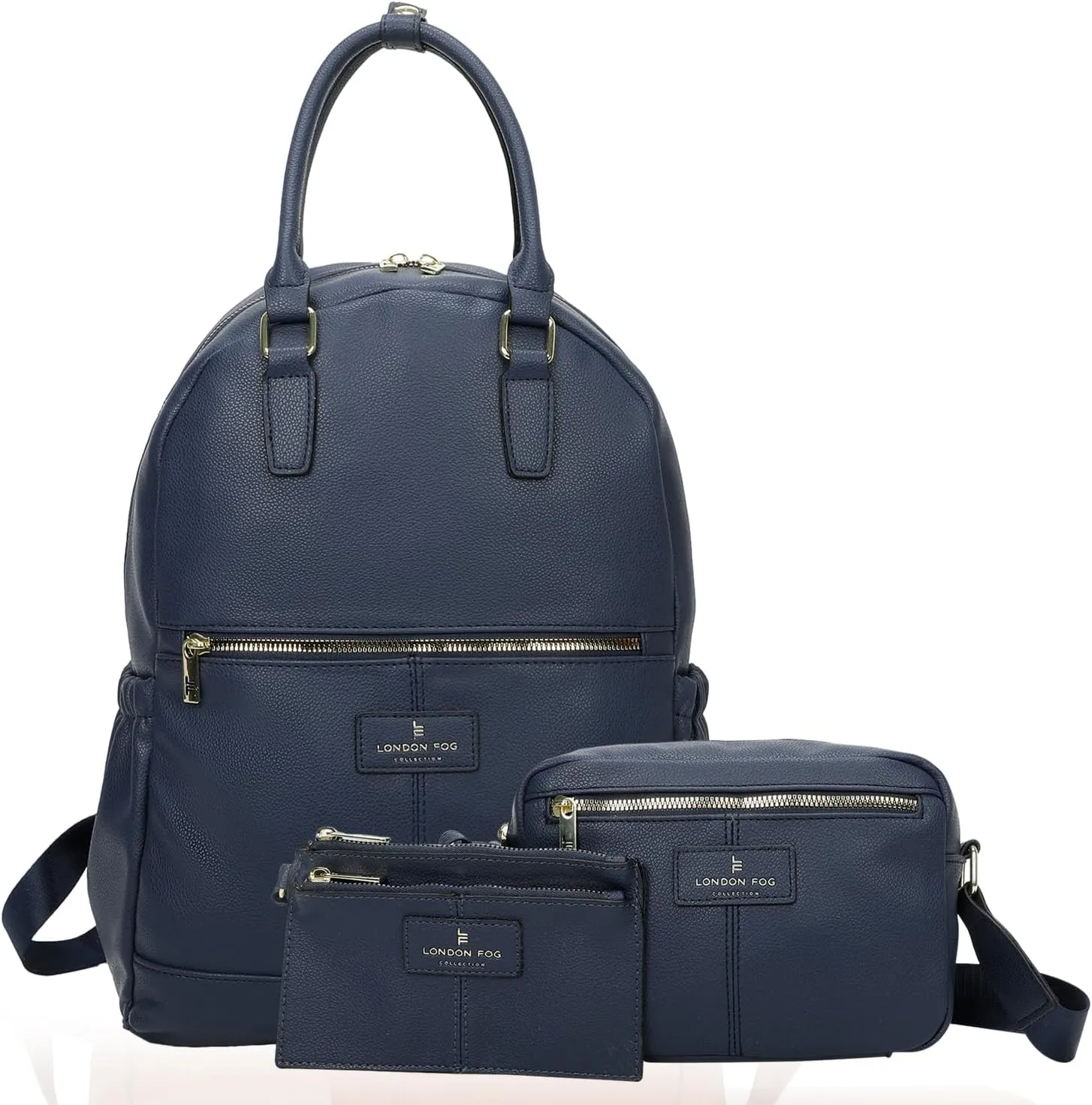 LONDON FOG - Backpack | Travel Backpack for Women | Purse | Laptop Backpack | Crossbody Bag and Wallet Set | Set of 3