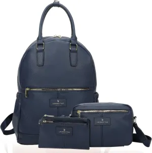 LONDON FOG - Backpack | Travel Backpack for Women | Purse | Laptop Backpack | Crossbody Bag and Wallet Set | Set of 3