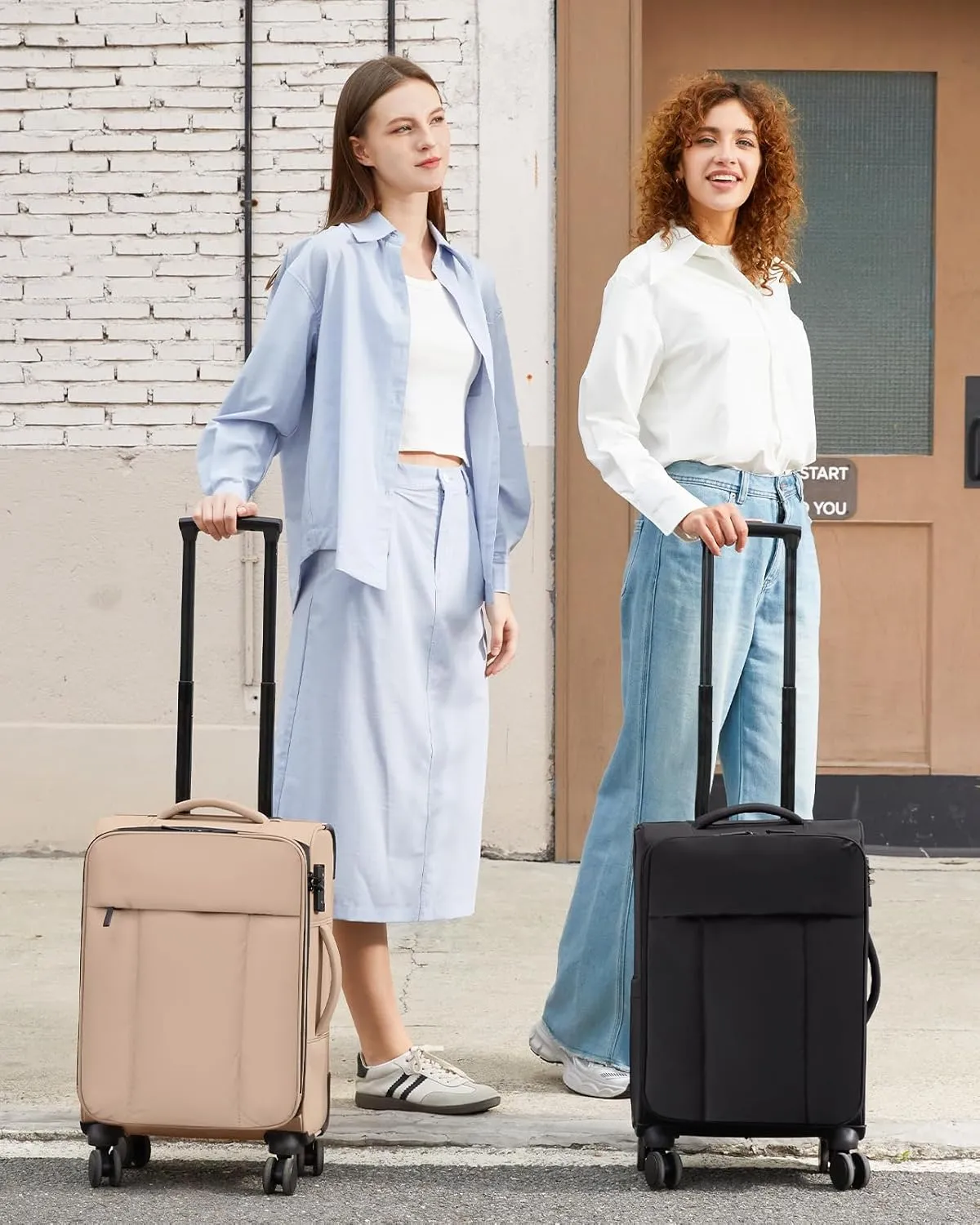 LOVEVOOK Carry On Luggage 22x14x9 Airline Approved,20 Inch Carry-on Suitcases with Wheels,Lightweight Spinner Carry on Suitcase with TSA Lock,Soft Water-Resistant Large Capacity Luggage for Travel