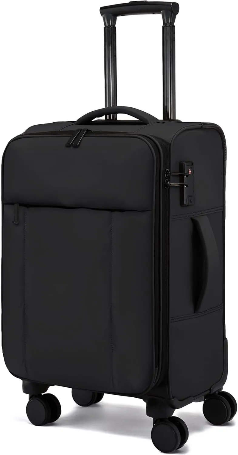 LOVEVOOK Carry On Luggage 22x14x9 Airline Approved,20 Inch Carry-on Suitcases with Wheels,Lightweight Spinner Carry on Suitcase with TSA Lock,Soft Water-Resistant Large Capacity Luggage for Travel