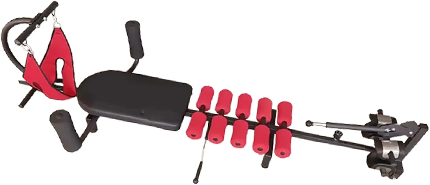 Lumbar Decompression Table with Cervical Traction by Lumbar Bench Pro|Realign Vertebrae & Alleviate Lumbar Strain |Full Body Stretching Neck, Back, Knee, and Hip| Relieve Pain- Max User Height 6' Feet